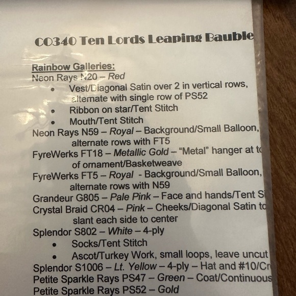 Needlepoint- 12 Days Of Christmas - Picture 2 of 7